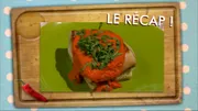 Filet de lieu noir et coulis de poivrons et paupiettes de saumon vapeur