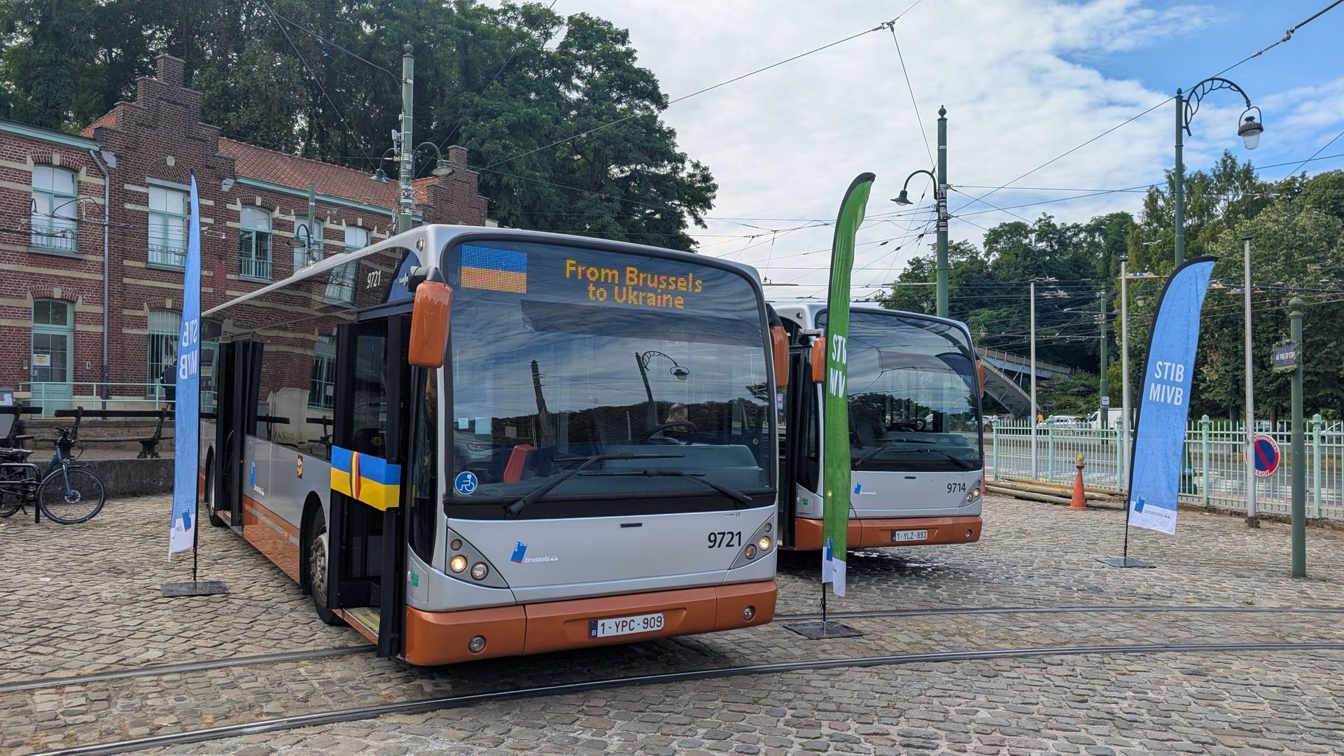 Trente-six bus STIB prendront la direction de l’Ukraine