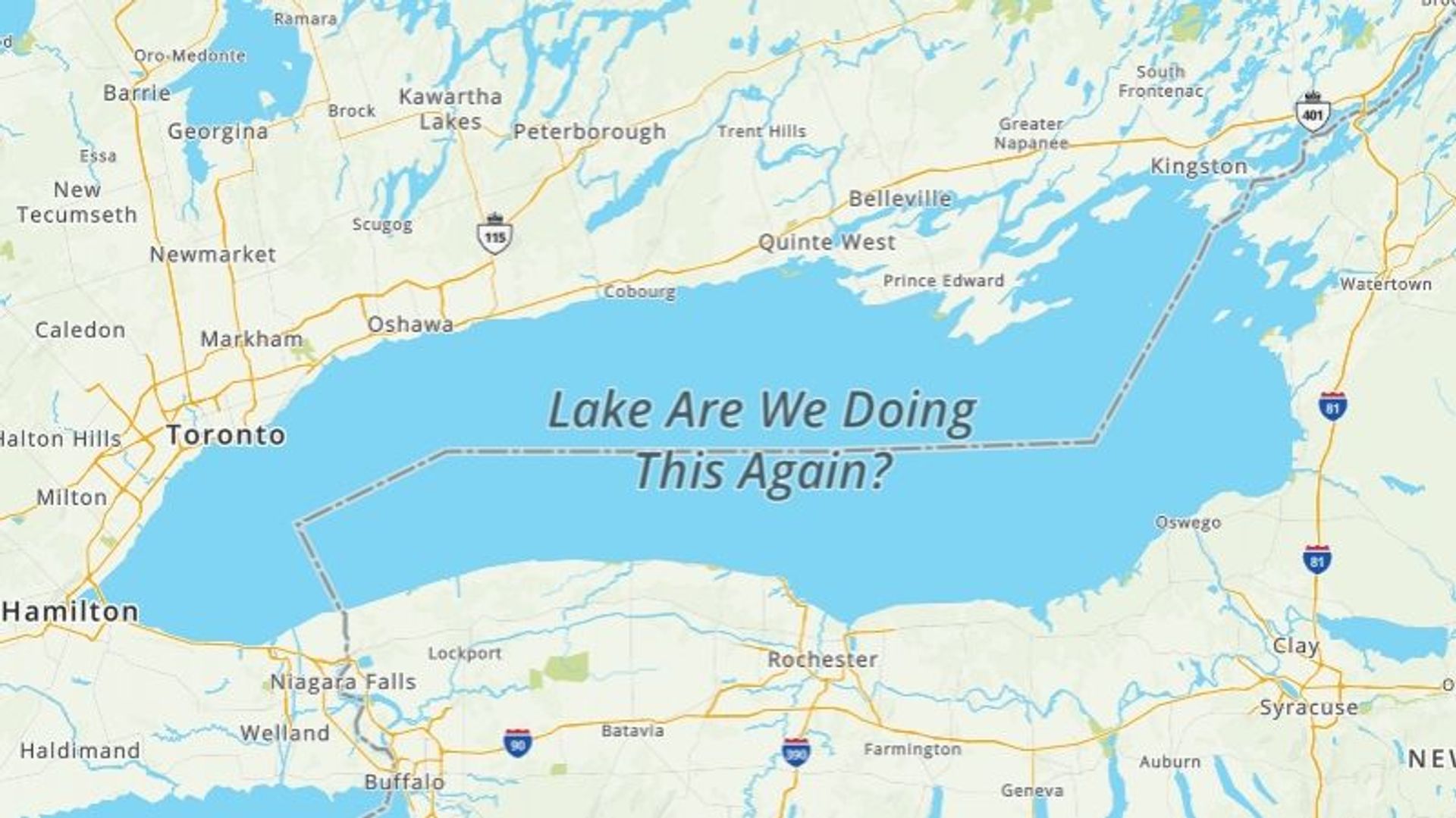 "Lac Ontario" ou "Lake America" ? Cette application GPS refuse de céder face à Donald Trump