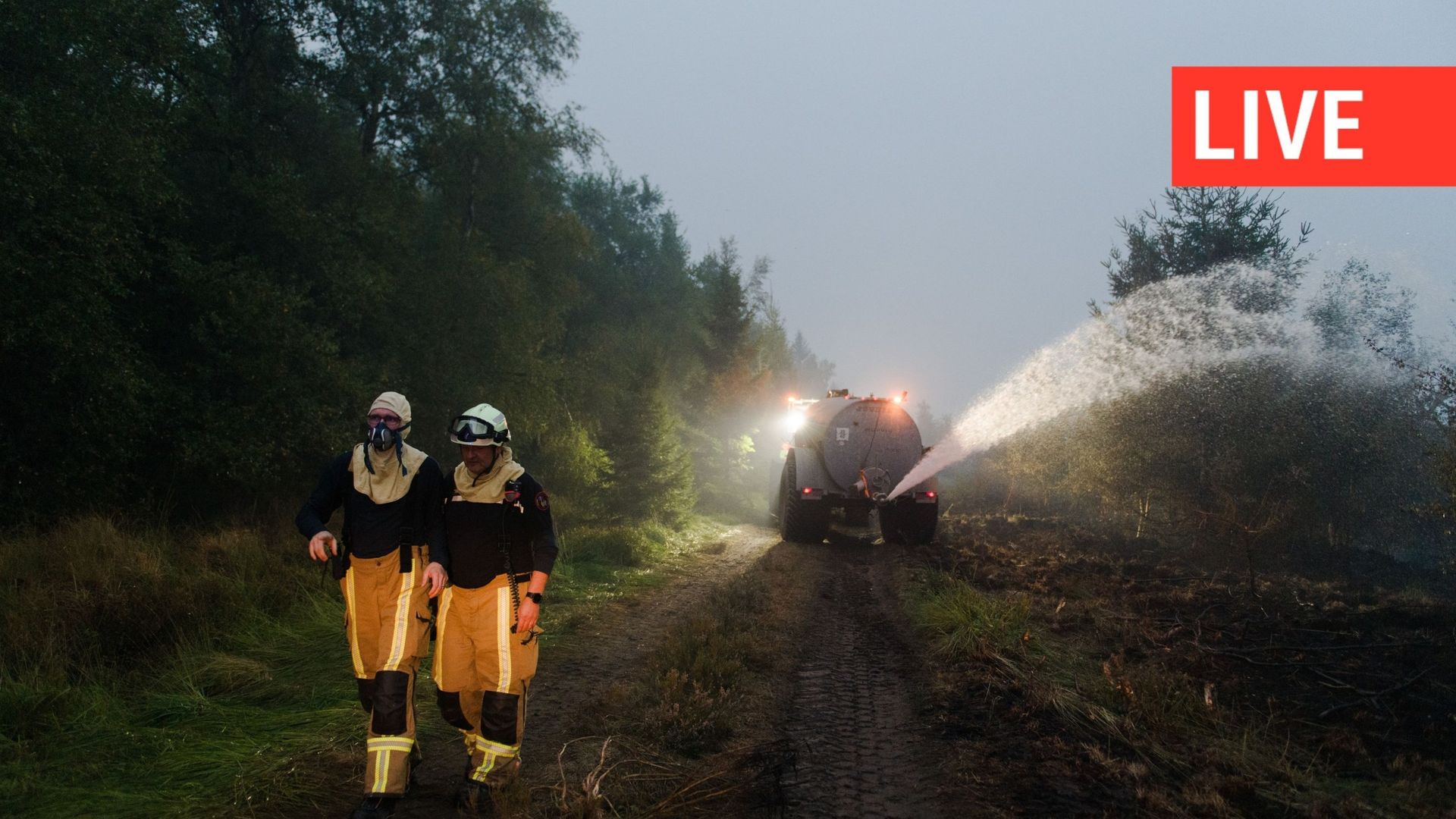 Direct – Incendie dans les Hautes Fagnes : le feu contenu, mais les opérations se poursuivront toute la nuit