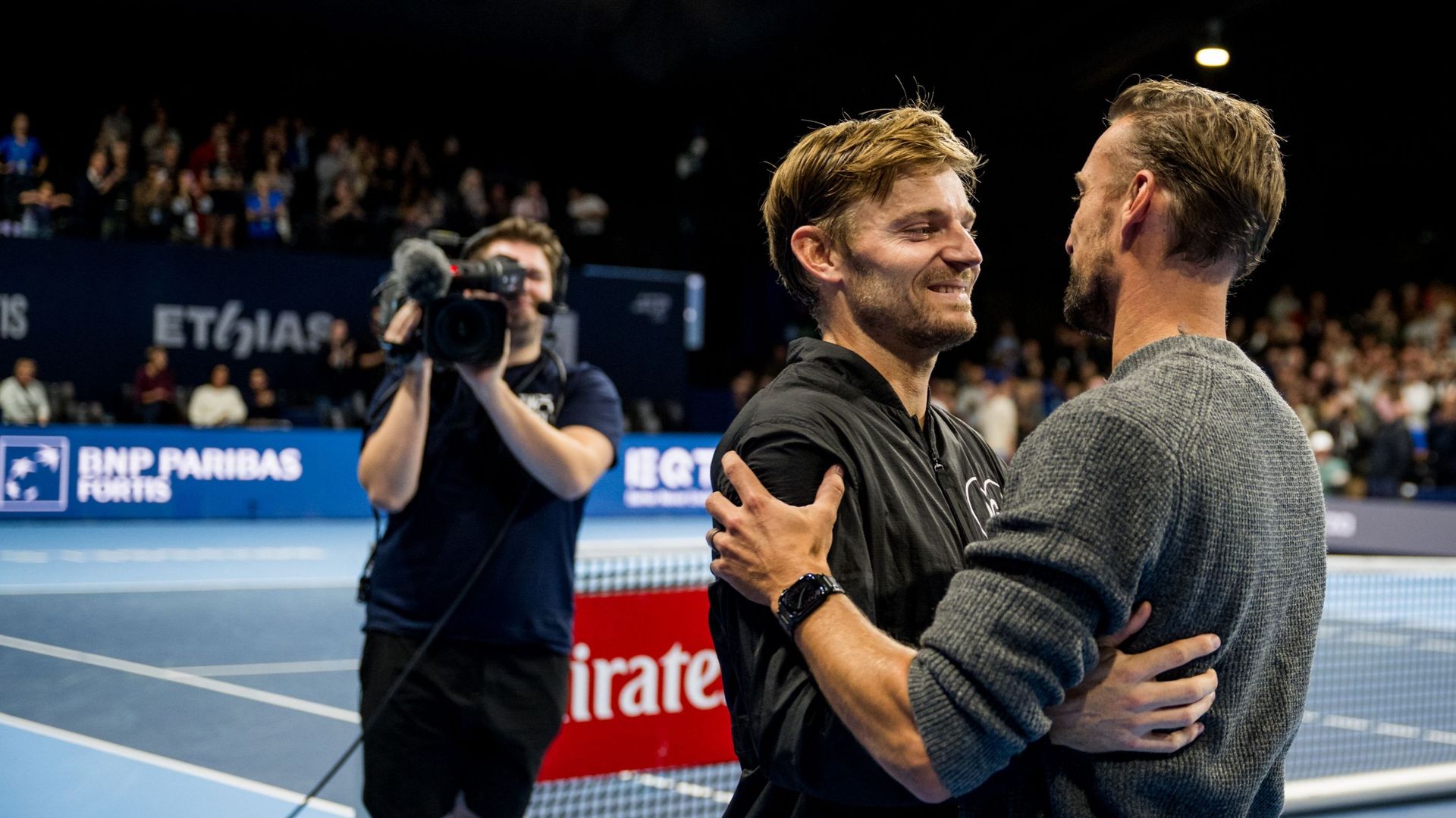 Photo: RTBF David Goffin beats Remy Bertola to reach European Open second round