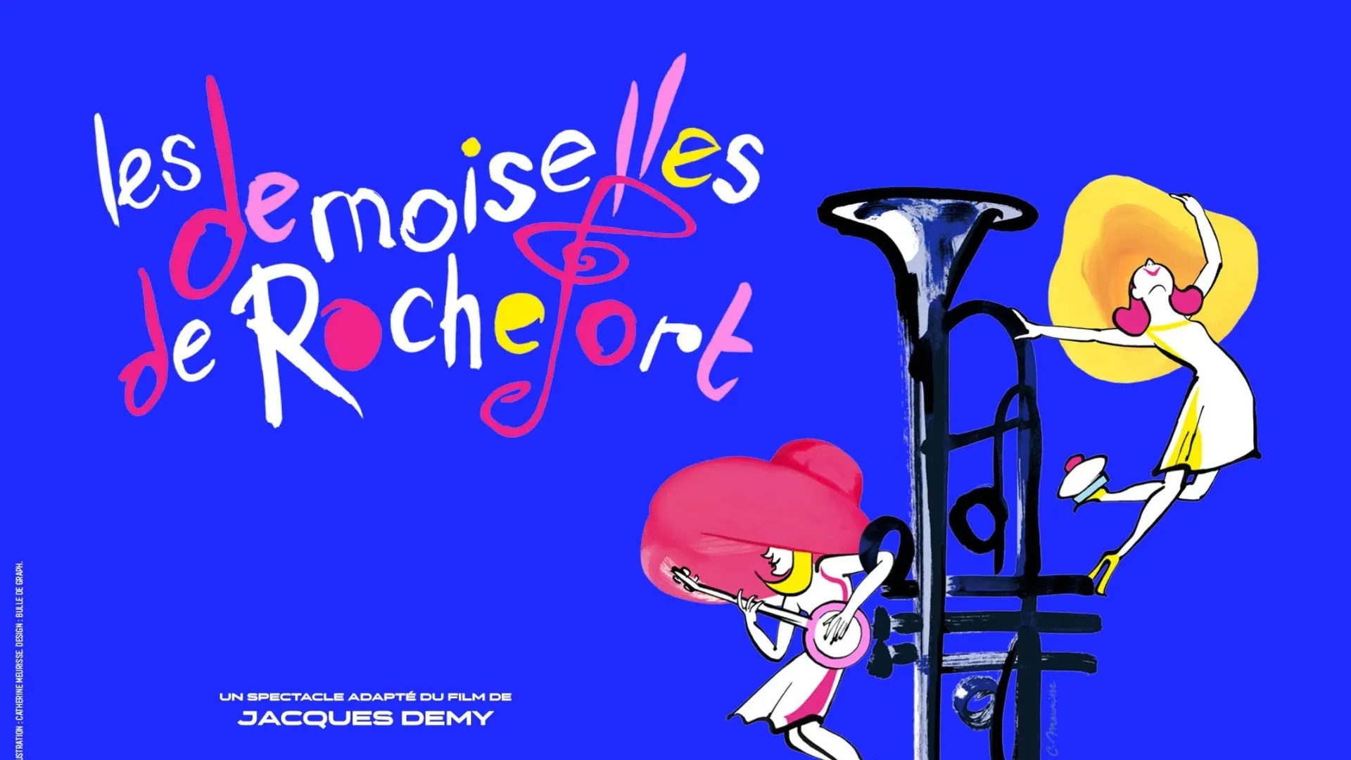 Aimant Frigo – Affiche Les Demoiselles De Rochefort 1967 – 54x78mm – Cinéma Français