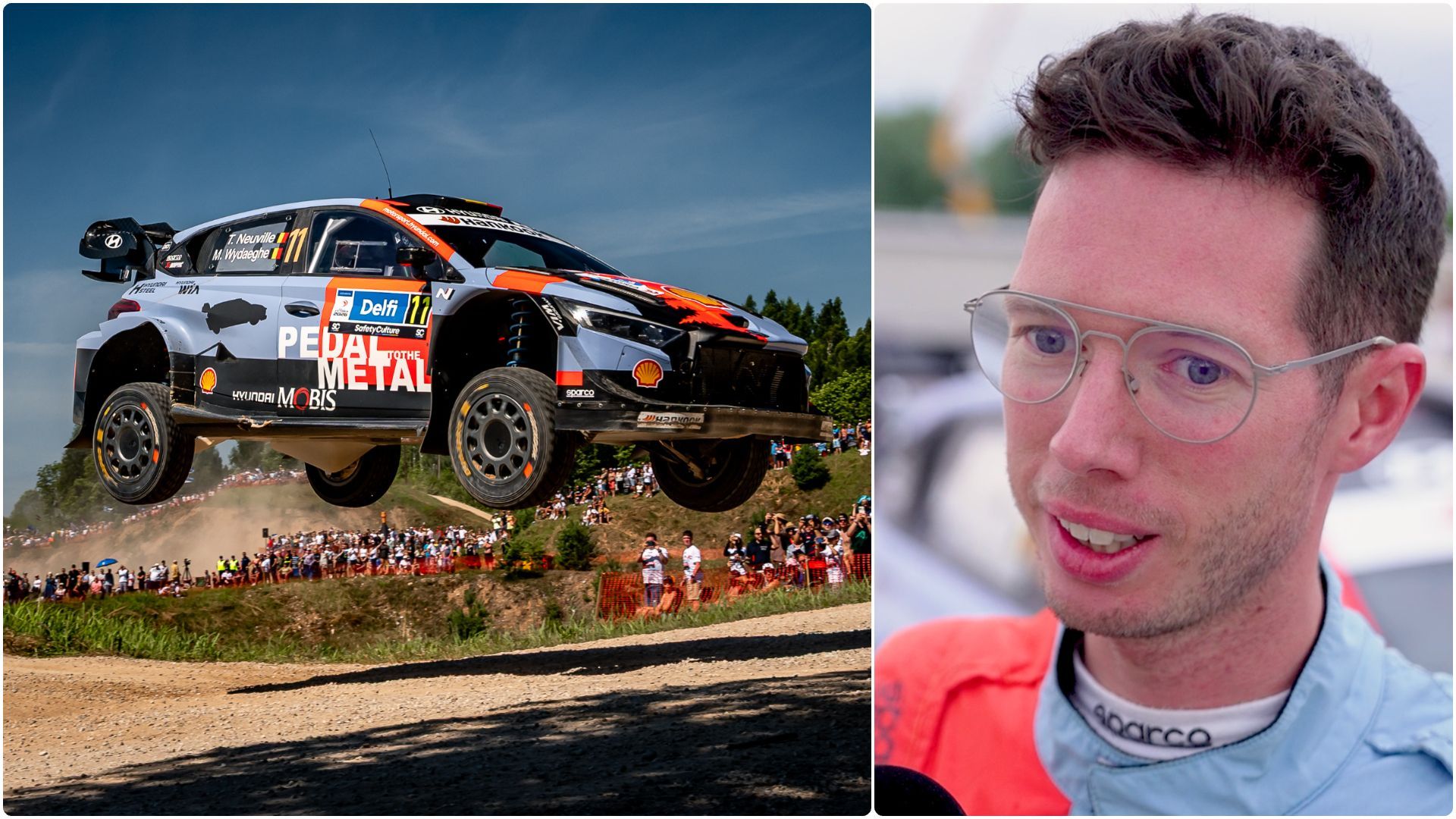 Martijn Wydaeghe bien secoué lors des jumps du rallye d’Estonie : "Neuville est un pilote d’hélicoptère"