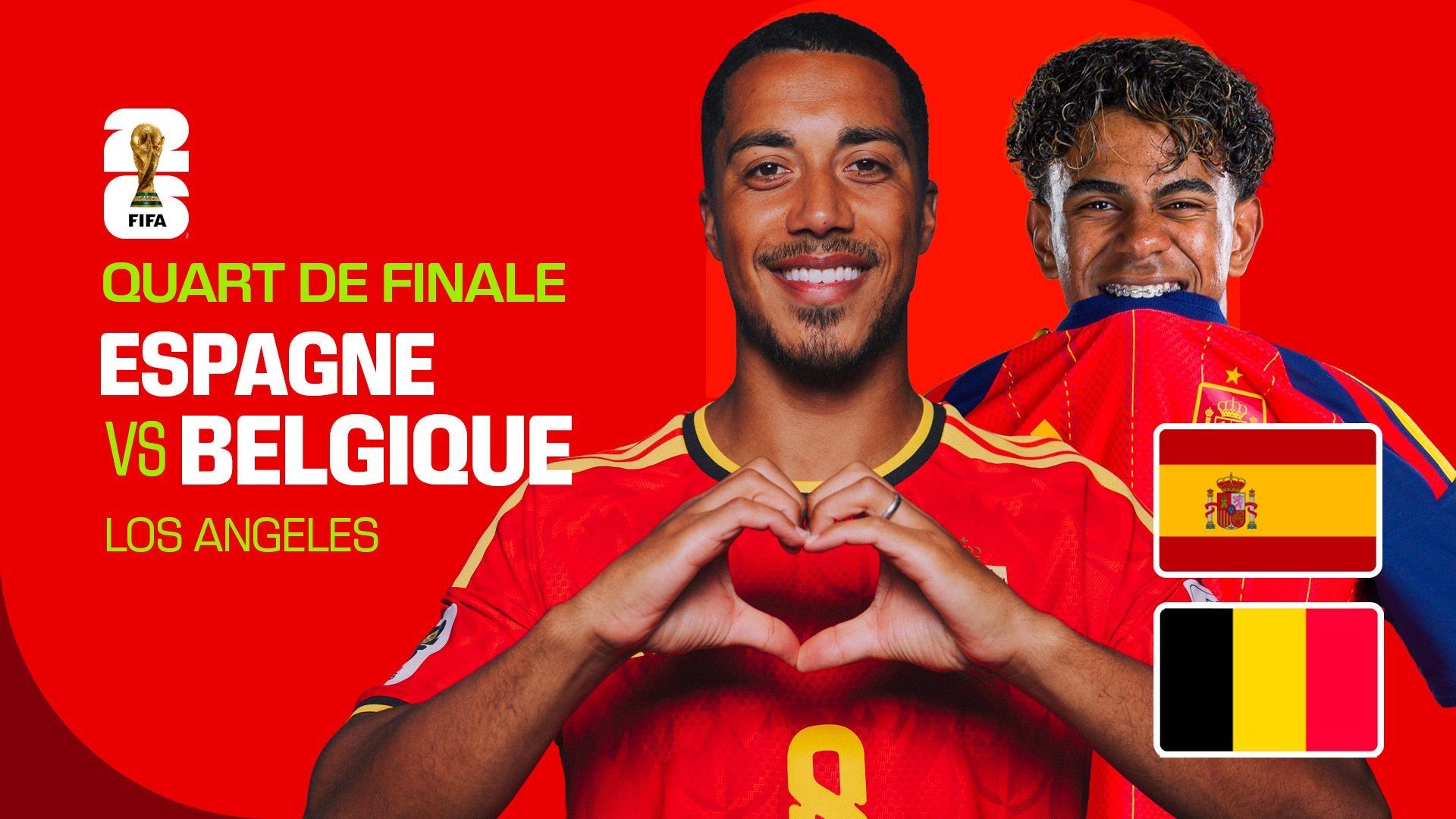 Coupe du monde 2026 : les Diables Rouges défient l’Espagne pour une place en demi-finales (direct vidéo 21h20)