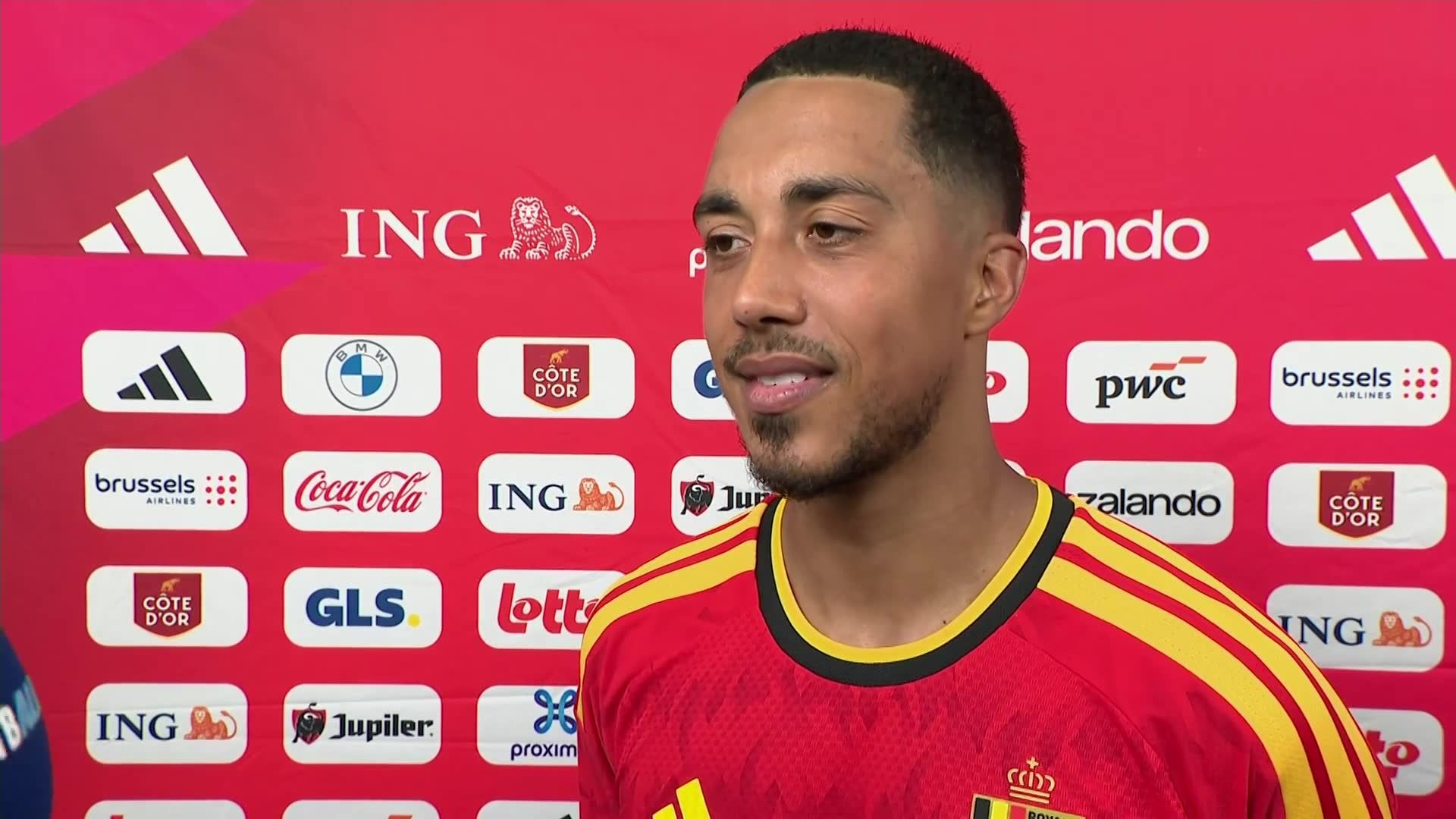 Youri Tielemans sur Romelu Lukaku : "On aura besoin de lui jusqu’au bout"