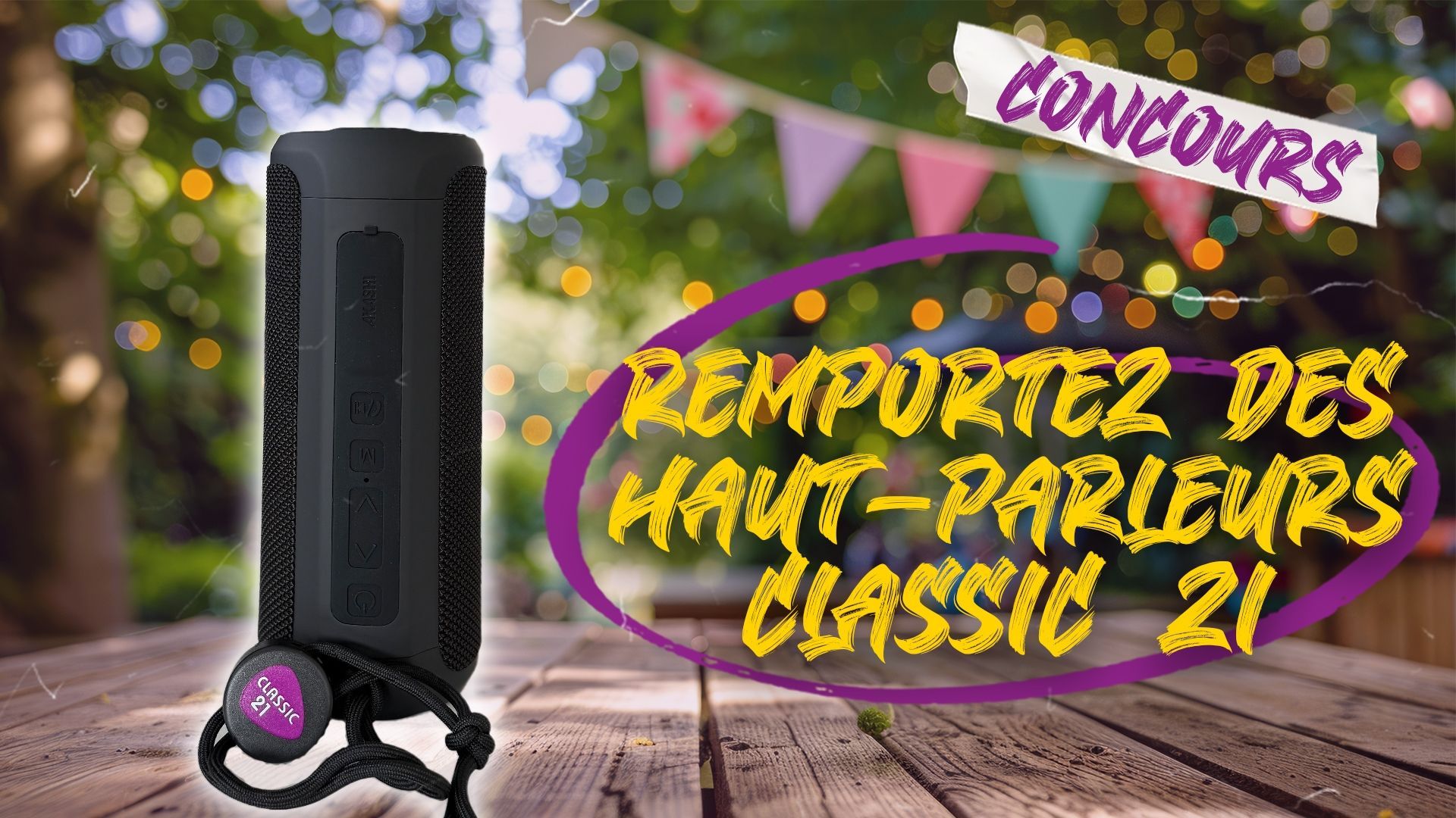 Gagnez des haut-parleurs collector pour l'anniversaire de Classic 21