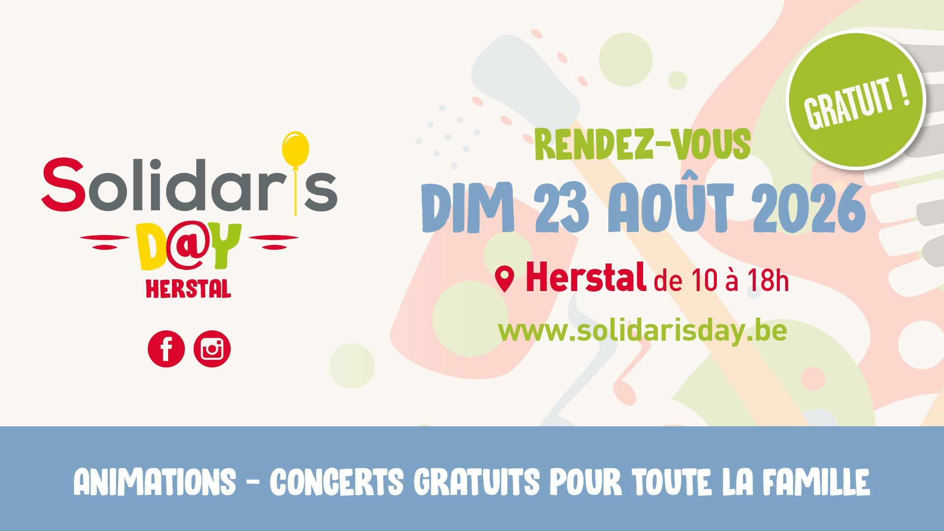 Le 23 août, vivez une journée familiale, festive et 100 % gratuite avec Solidaris