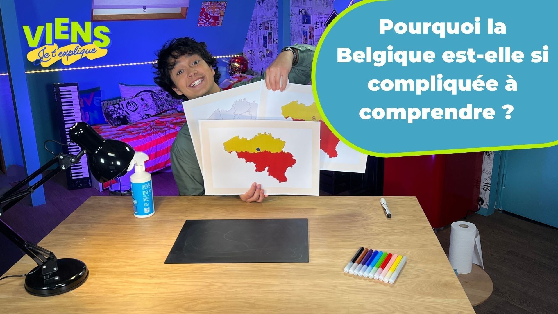 La Belgique, un pays un peu compliqué dans son organisation, explications et quiz dans Viens, je t'explique
