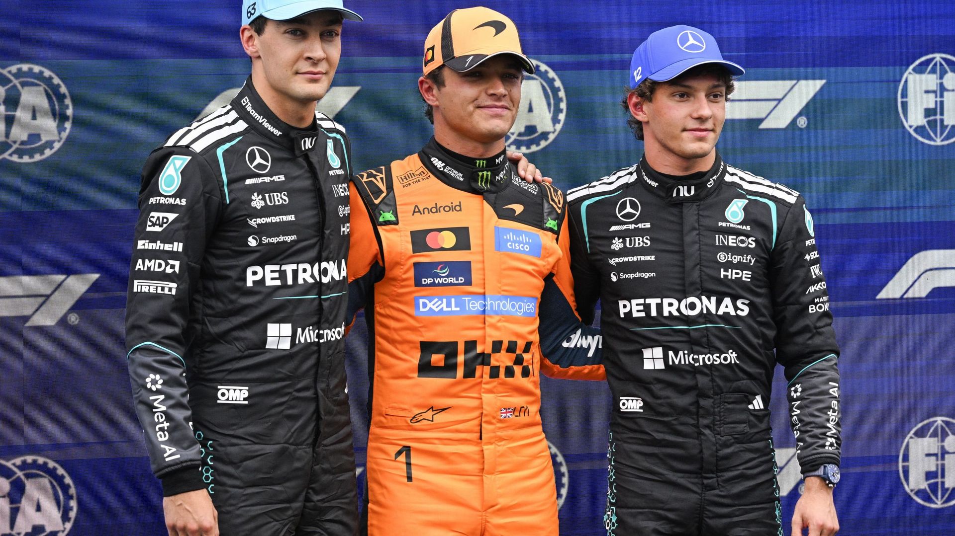 F1 Pays-Bas : Norris "se force à être heureux" malgré une McLaren "horrible à conduire", Russell et Antonelli mitigés