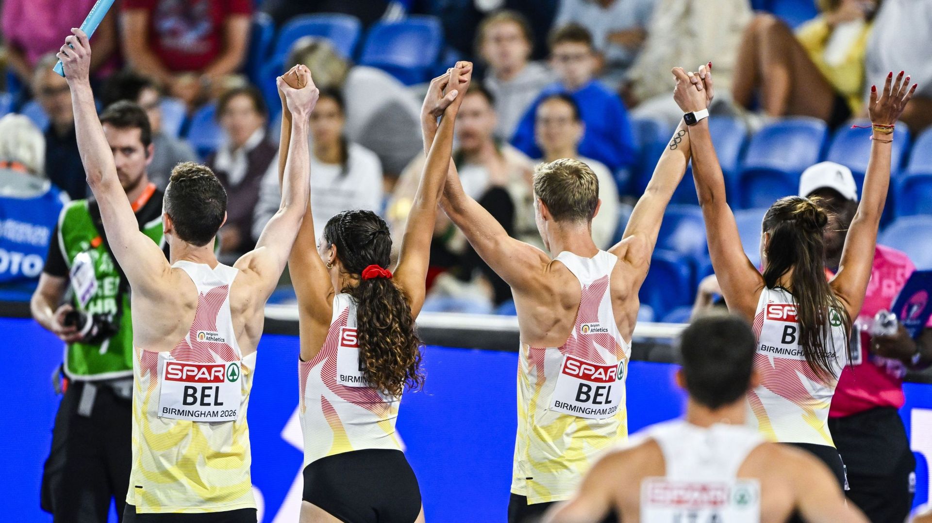Fortement remaniés, les Belgian Waffles ne finissent que 8e du 4x400m mixte à l'Euro d'athlétisme