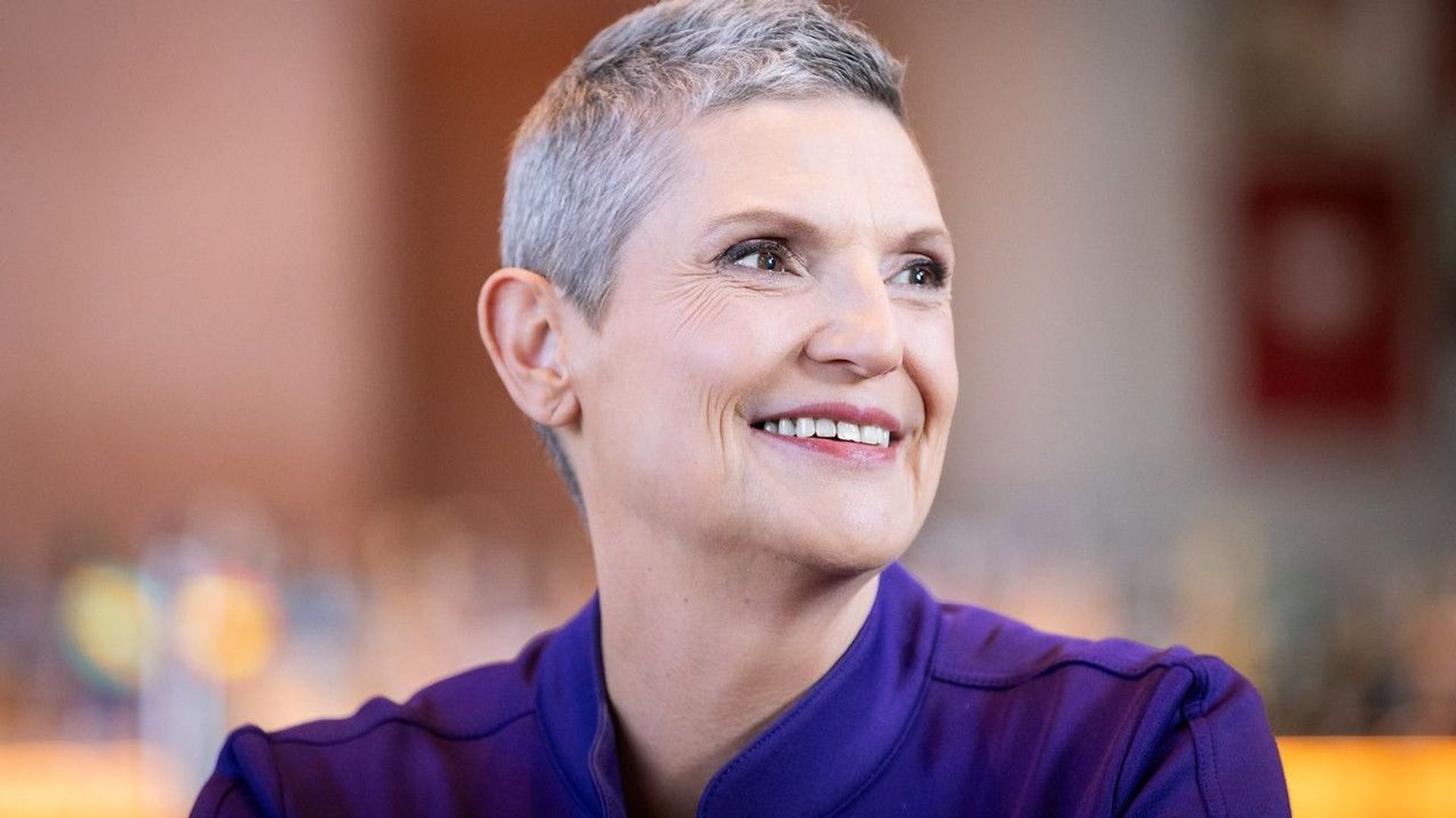 Véronique Barbier sur le plateau du Télévie : "Je ressens le besoin de dire sans relâche que la recherche sauve des vies"