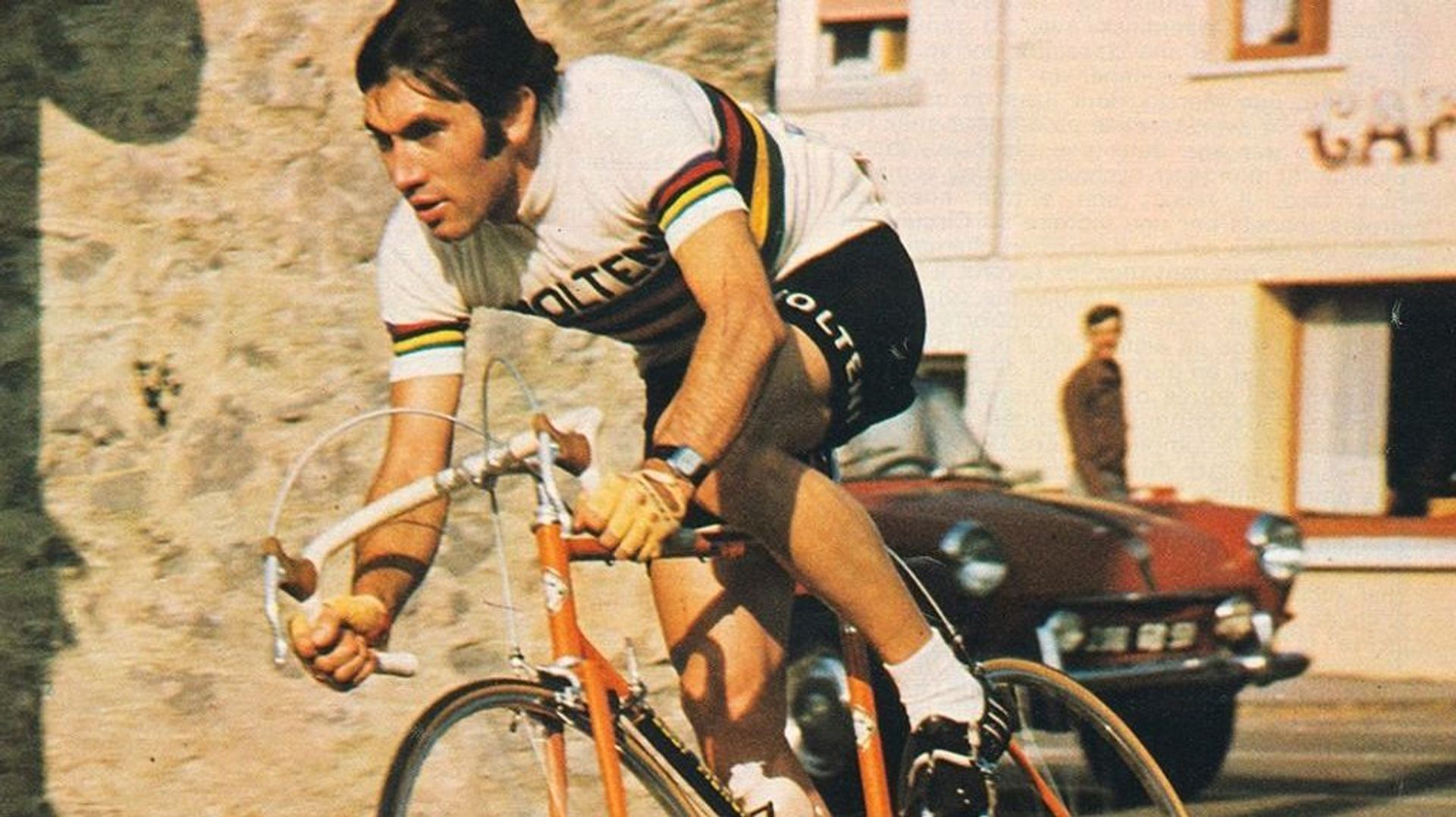 Maillot De Cyclisme Eddy Merckx Vintage équipe Télécom - Taille 3XL, Années 90, Occasion, Manches Courtes