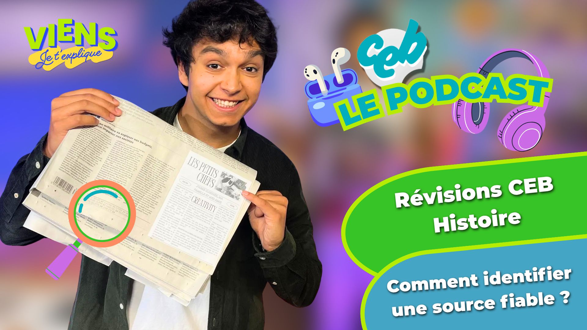 Comment reconnaître une source fiable ? Explications dans le podcast de Viens, je t'explique