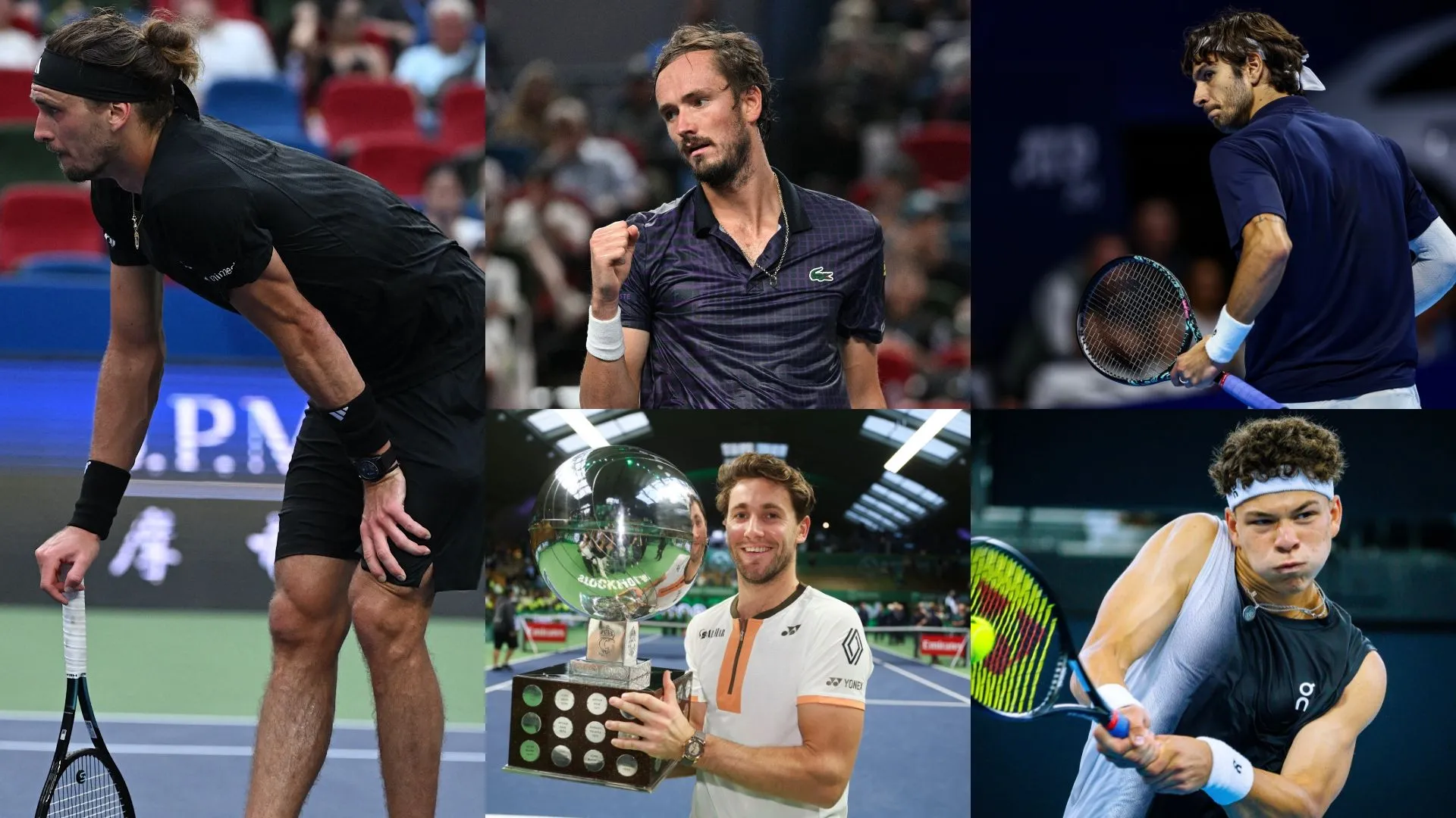 Le balbutiant Zverev, le revenant Medvedev ou les novices Shelton et ...