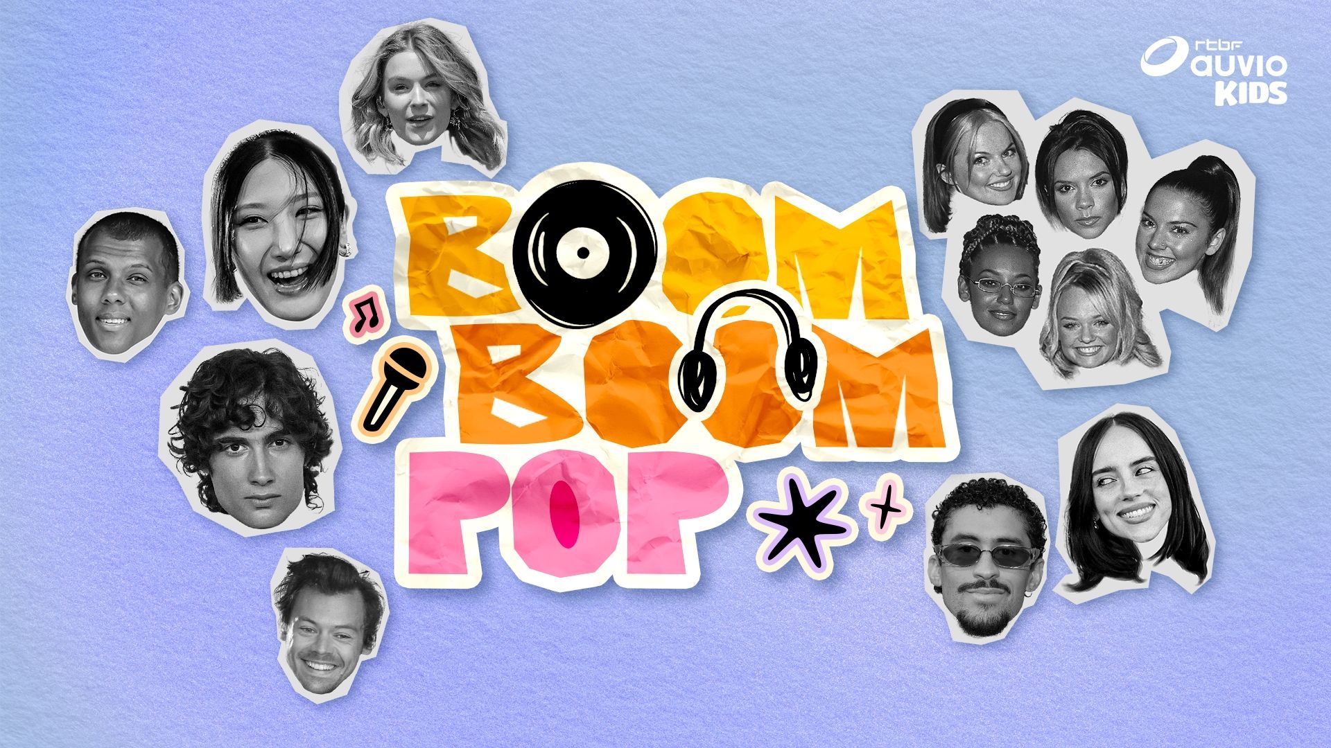 Boom Boom Pop : le podcast musical des stars de la culture pop sur RTBF Audio Kids