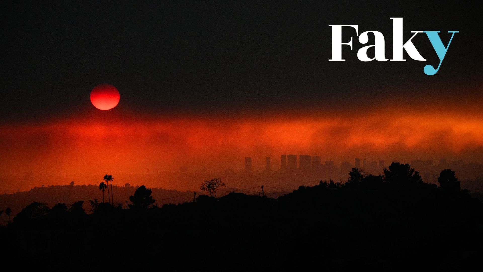 Image accompanying Les incendies de Los Angeles ont été provoqués volontairement pour construire une ville intelligente.