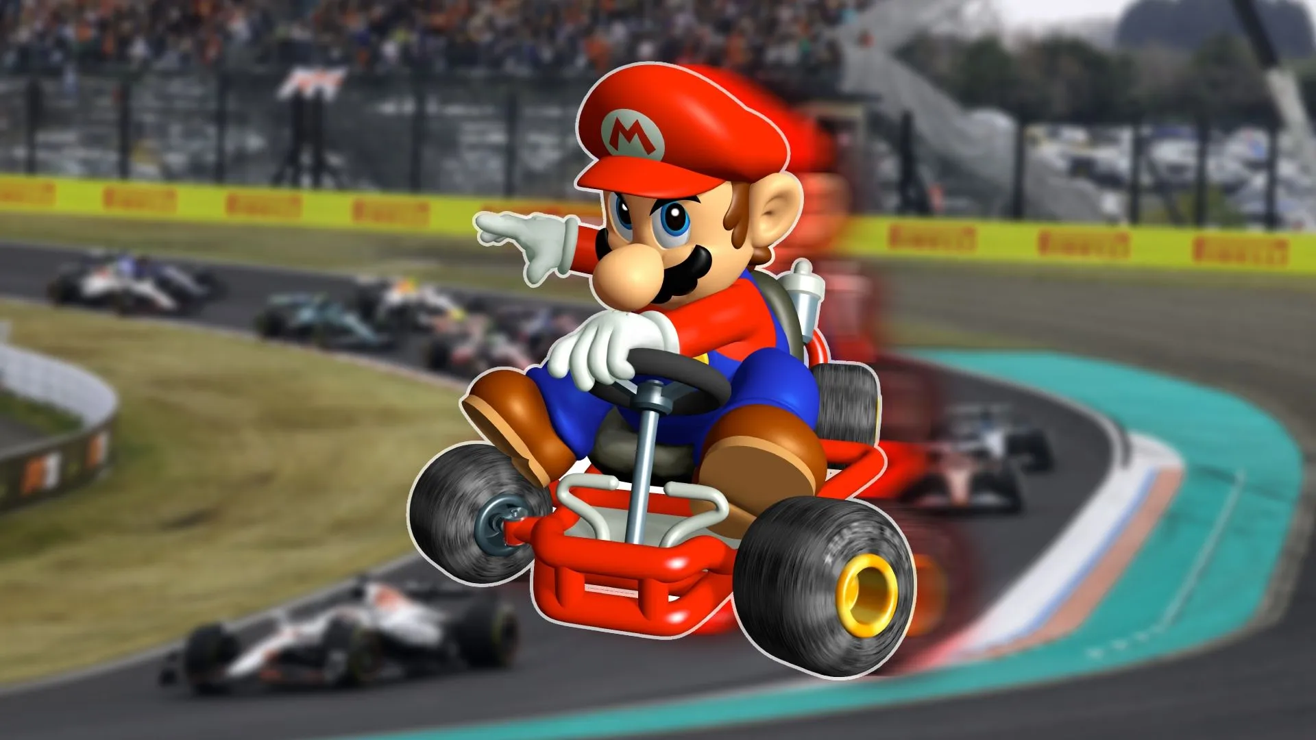 Mario Course F1 : des vidéos transforment les Grands Prix en courses de 'Mario Kart ...