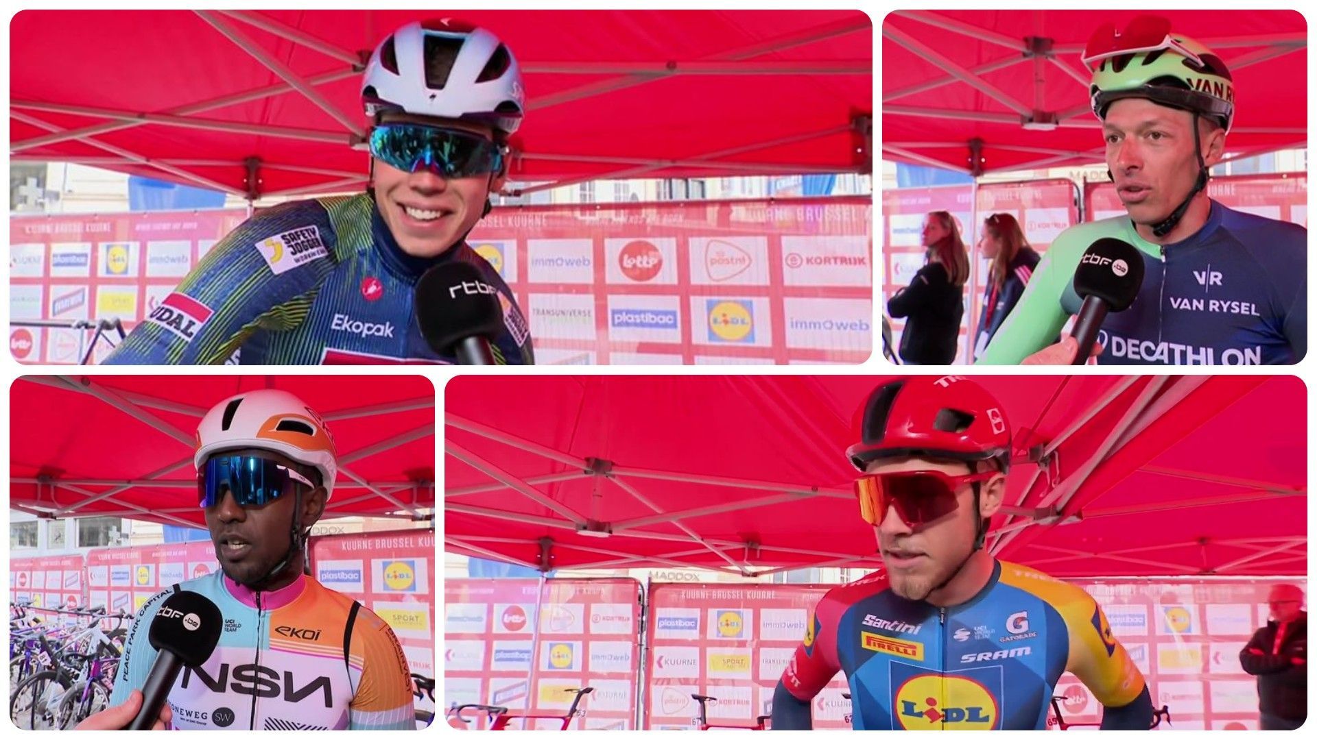 Magnier, Milan et Girmay espèrent un sprint à Kuurne mais se méfient d’UAE : "Ils ne vont pas hésiter à rendre la course difficile"