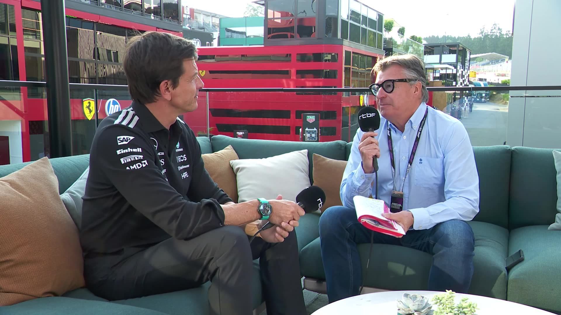 F1 Belgique – Wolff fier d’avoir déniché Antonelli : "Si Ferrari est une menace ? Ils n’avaient qu’à faire le boulot il y a sept ans"