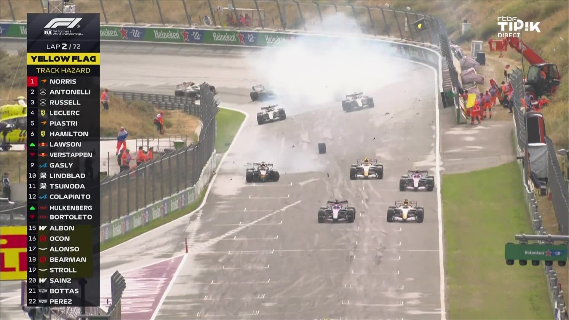 F1 Pays-Bas : Max Verstappen provoque un drapeau rouge après un gros crash pour sa dernière à domicile