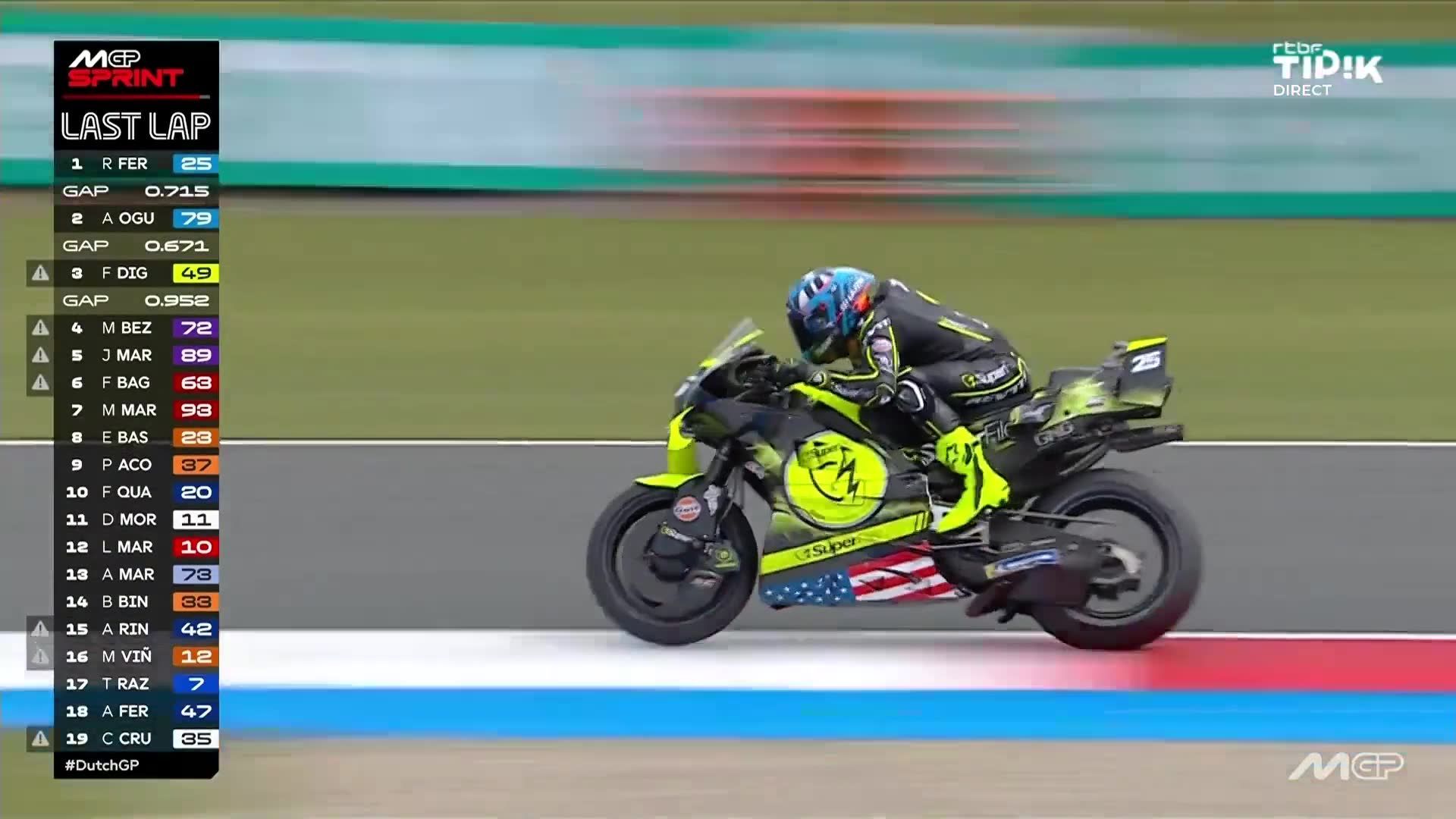 MotoGP Pays-Bas: Raul Fernandez remporte la course sprint