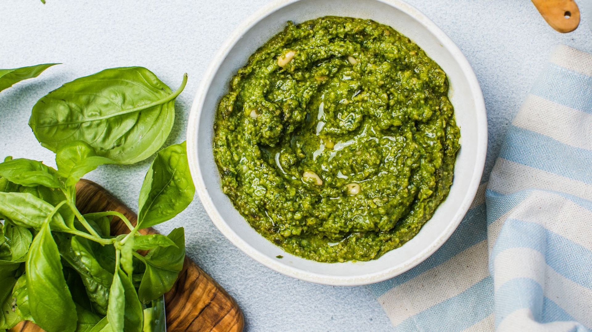 Le pesto toute l’année avec divers ingrédients
