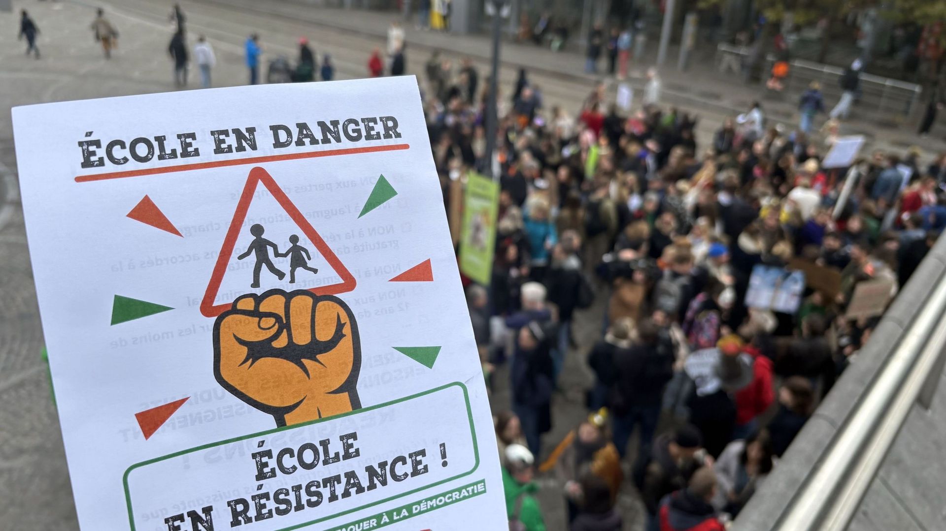 Grève dans l'enseignement : la note de la Fédération Wallonie-Bruxelles qui passe mal