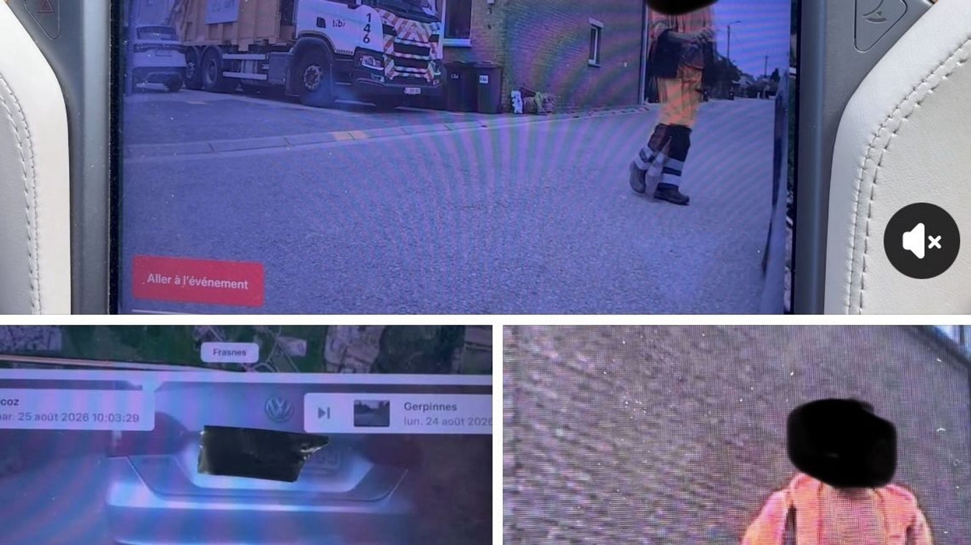 Acoz : un agent de TIBI "capturé" en flagrant délit de dégradation sur une voiture. L’intercommunale reçoit de plus en plus de vidéos de caméras de rue.