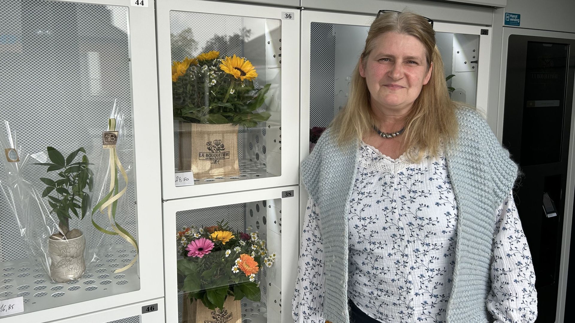 Un distributeur automatique de fleurs à Kain : "C’est un plus dans mon chiffre d’affaires"