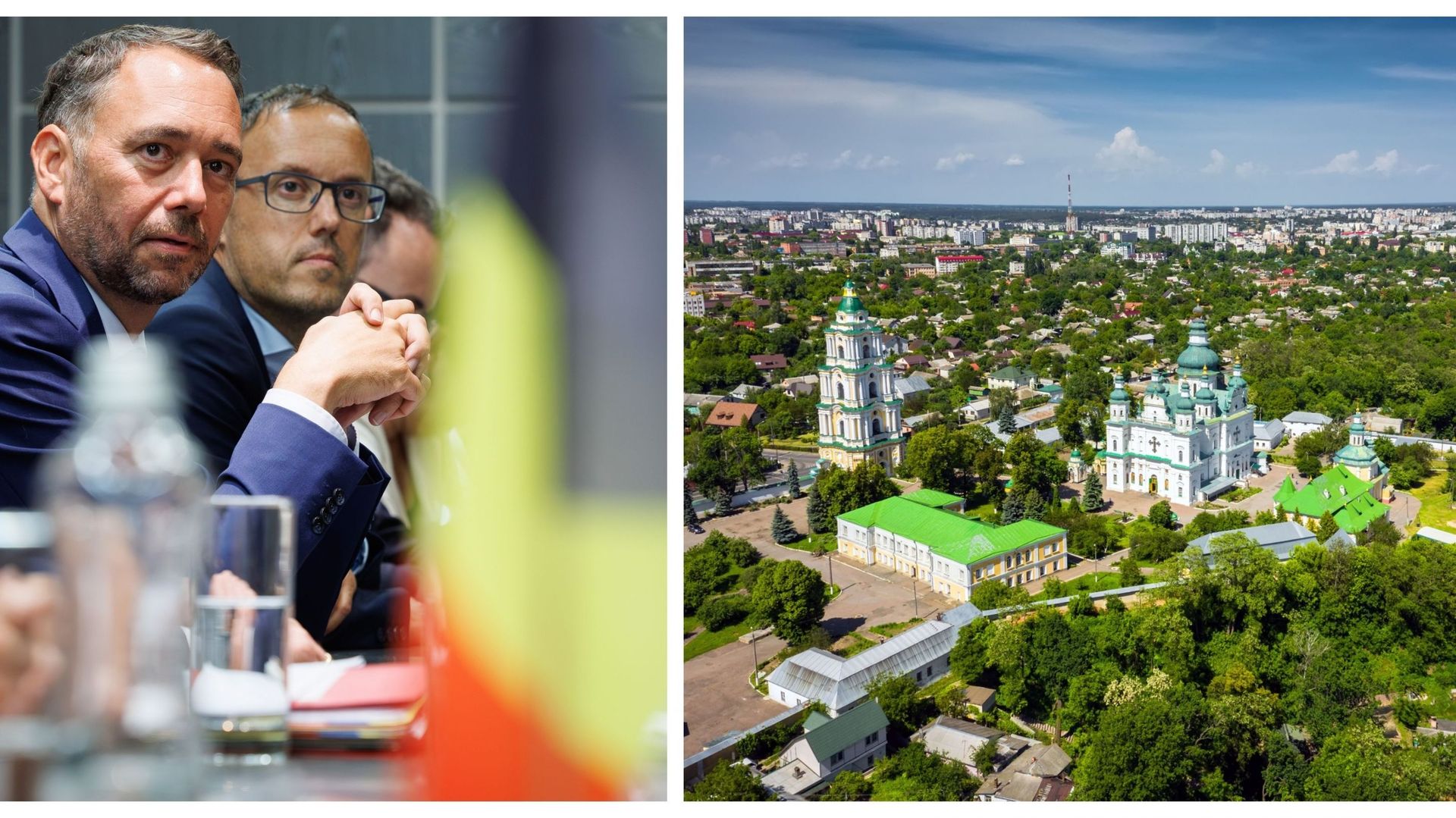 Deuxième jour de visite de Maxime Prévot en Ukraine : le ministre des Affaires étrangères dans la région de Tchernihiv, douloureusement marquée par le conflit