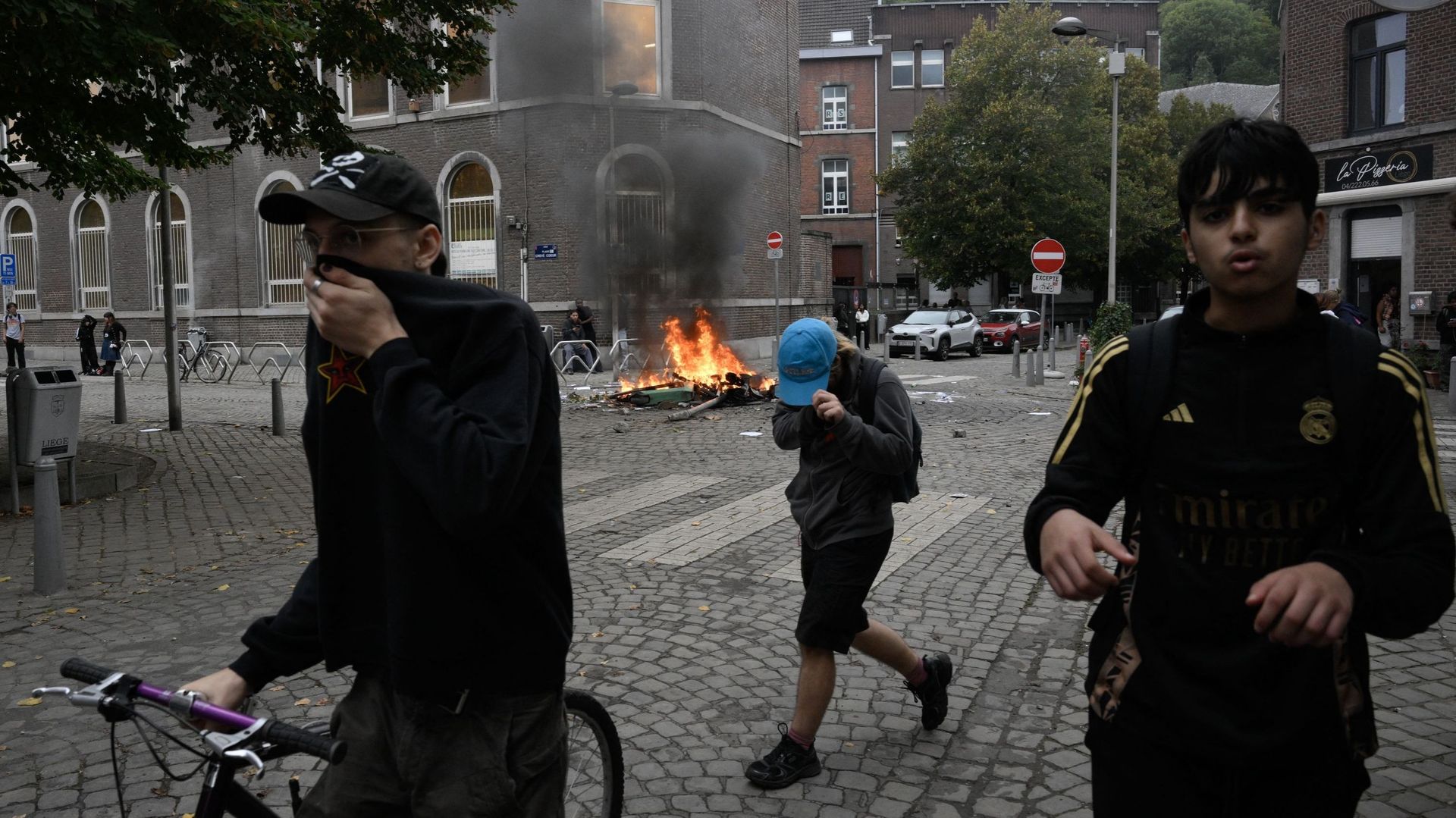 Photo : RTBF Actions étudiantes : les écoles secondaires de Liège fermées ce vendredi 2 octobre