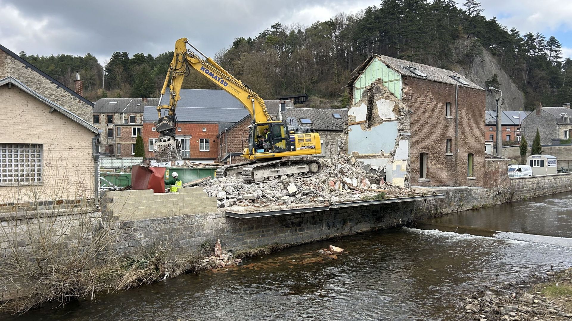 Démolition de maisons à Jemelle pour renforcer la protection contre les inondations