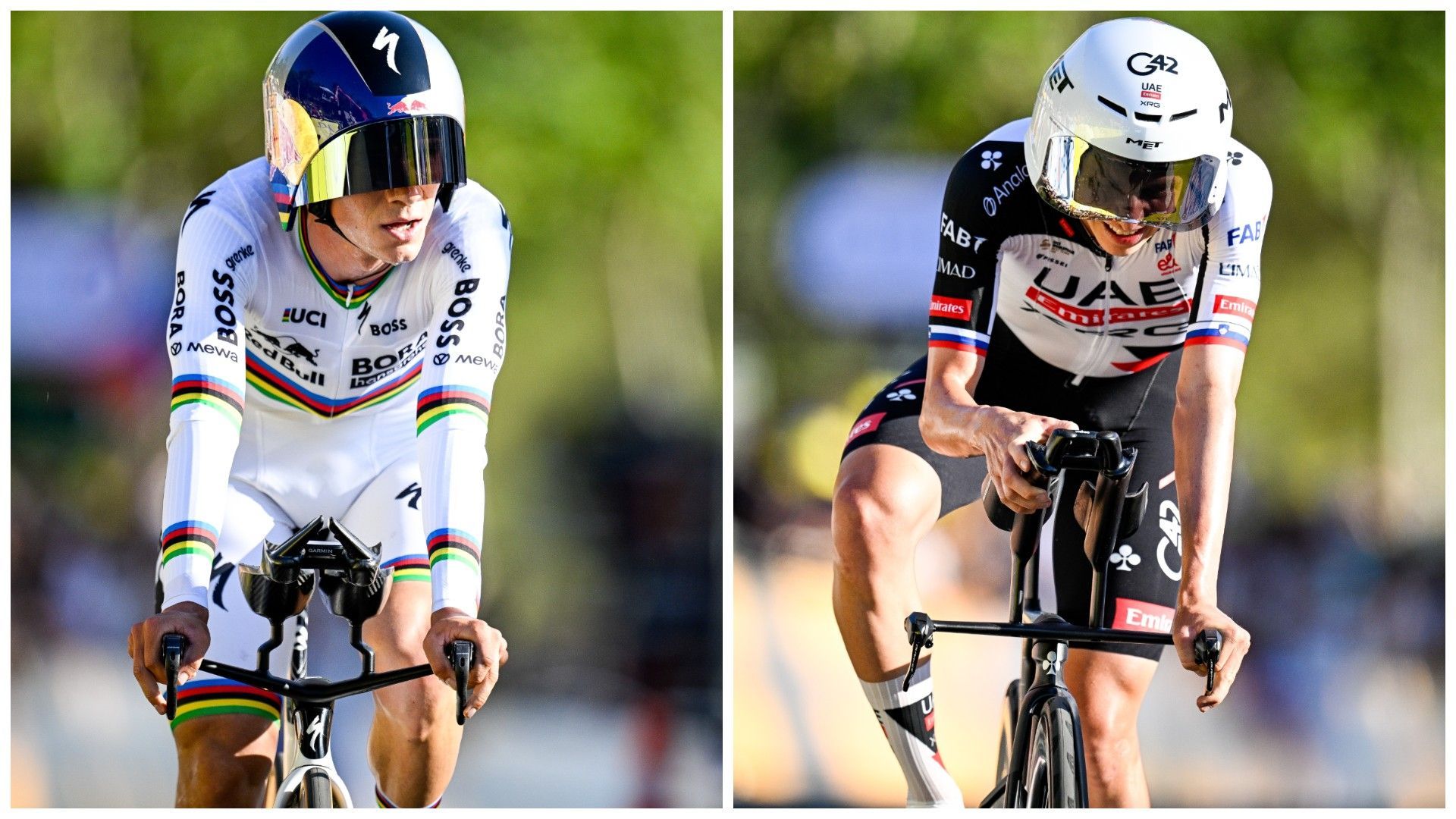 Remco Evenepoel face à Tadej Pogacar sur les chronos : que disent les antécédents entre les deux rivaux ?