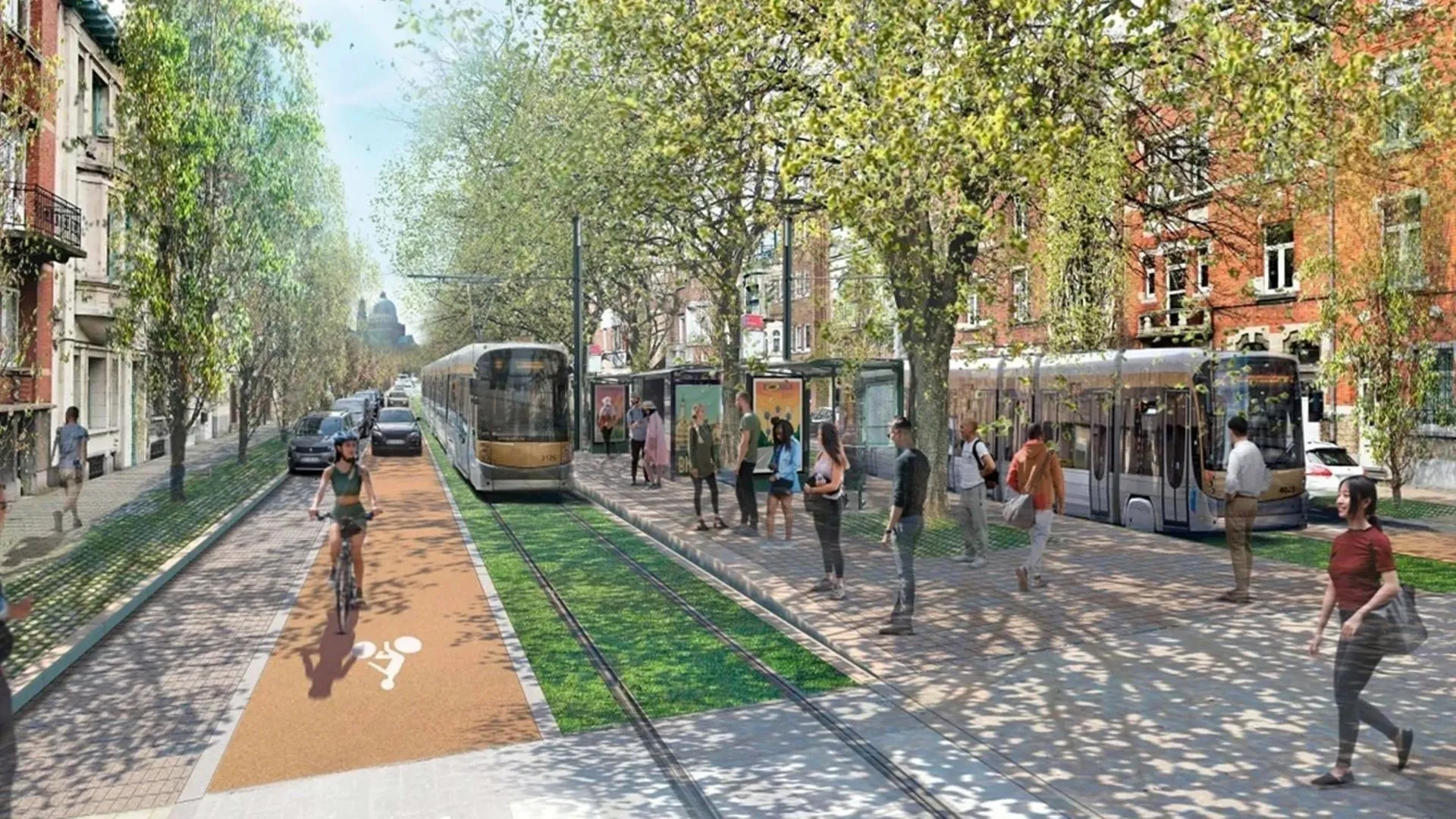 Bruxelles Nouvelle Ligne De Tram 15 Entre Belgica Et La Gare Du Nord Bruxelles Nouvelle Ligne De Tram 15 Entre Belgica Et La Gare Du Nord