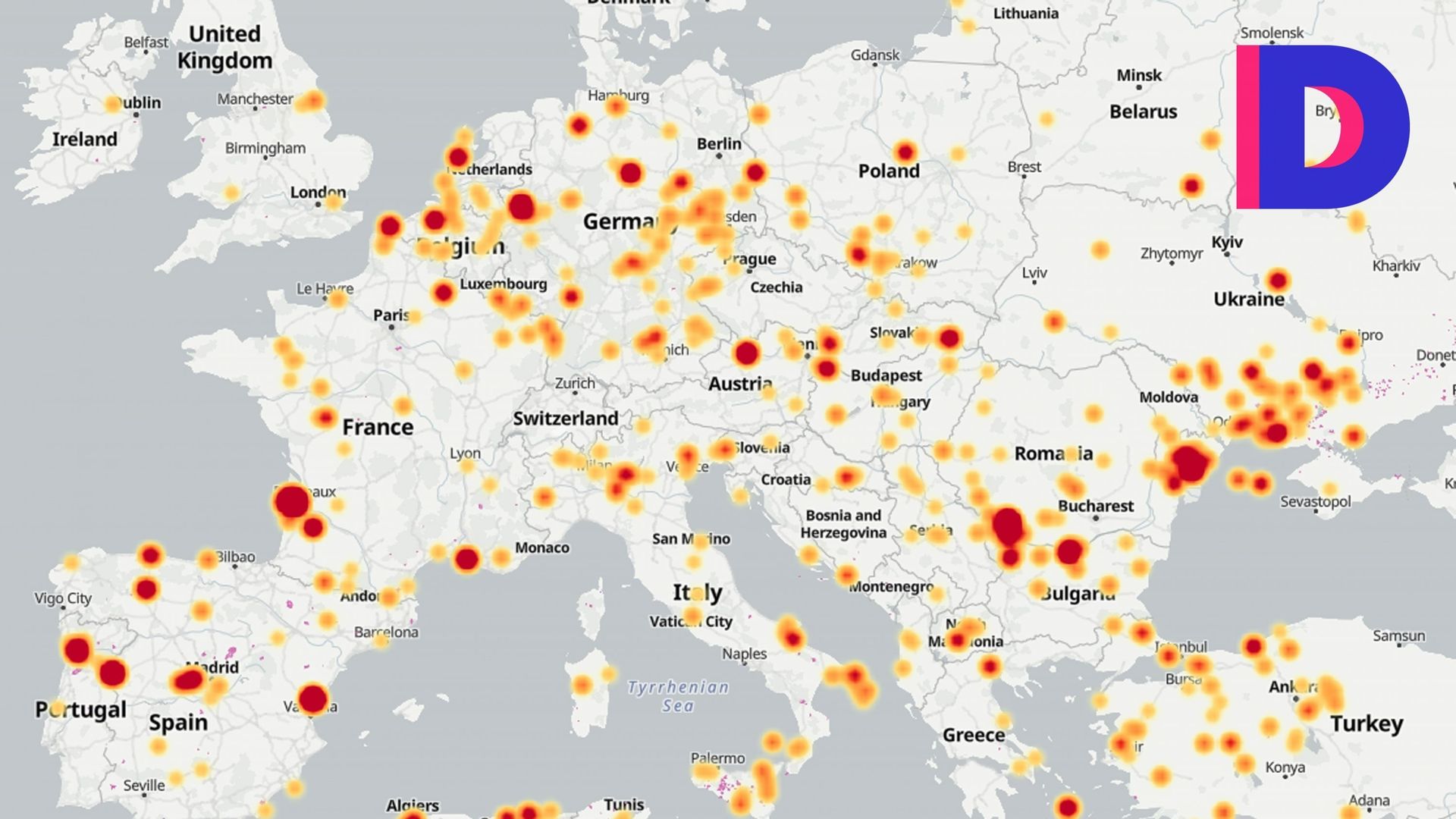 L’Europe en proie aux flammes : les incendies en cartes et en chiffres
