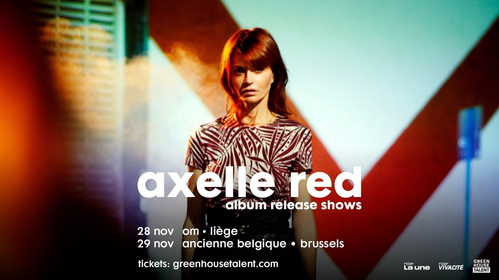 Axelle Red en concert à Liège et à Bruxelles en novembre 2026