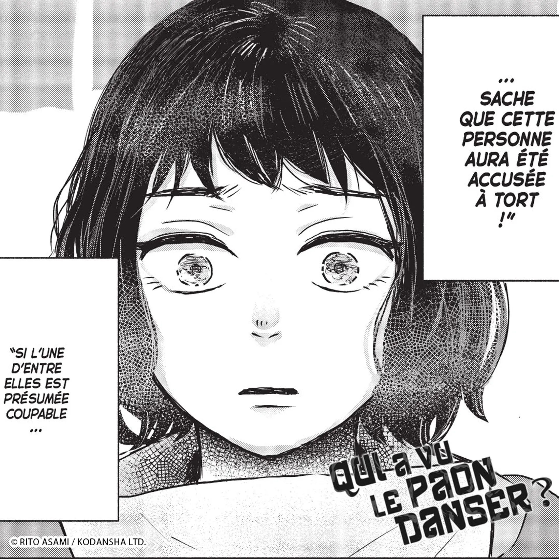 'Qui a vu le paon danser ?' : un manga à suspense dont on ne décroche ...