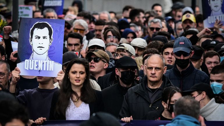 Marche pour Quentin Deranque: la famille condamne "la récupération" et les "débordements"