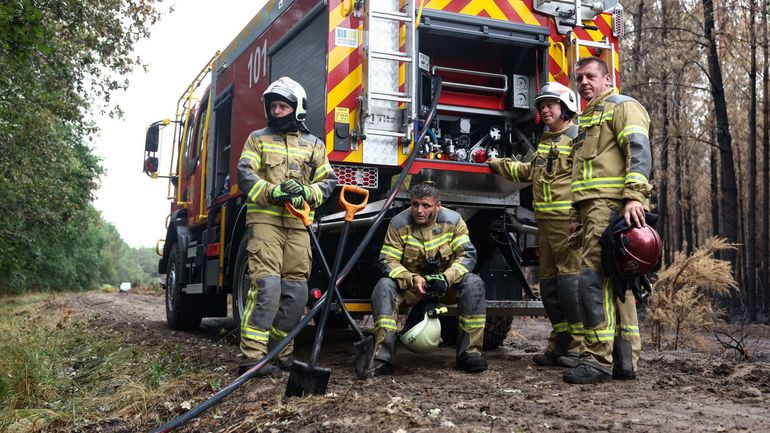 Mégafeu en Gironde : des pompiers ukrainiens interviennent en France, une première