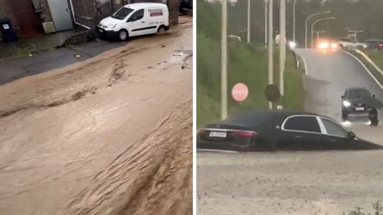 Orages et inondations : le Hainaut sévèrement touché, Liège et Bruxelles épargnés