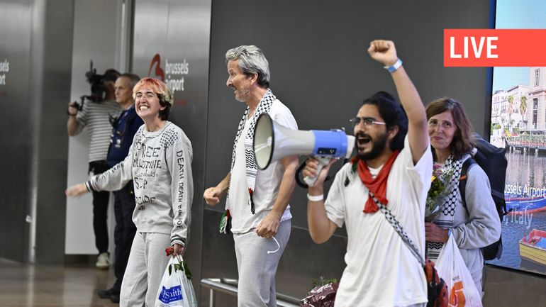 Direct - Guerre au Proche-Orient : les quatre Belges de la flottille pour Gaza ont atterri à Zaventem
