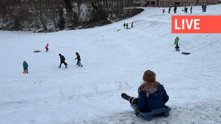 Direct - Neige en Belgique : place à la glisse après les chutes de neige qui quittent peu à peu le pays