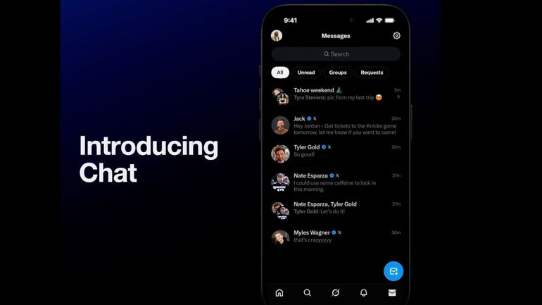 X (ex-Twitter) dévoile Chat, sa messagerie sécurisée