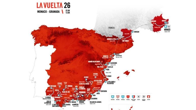 Vuelta 2026 : un départ du Tour d’Espagne à Monaco et une orgie de cols le long de la Méditerranée Vuelta 2026 : un départ du Tour d’Espagne à Monaco et une orgie de cols le long de la Méditerranée