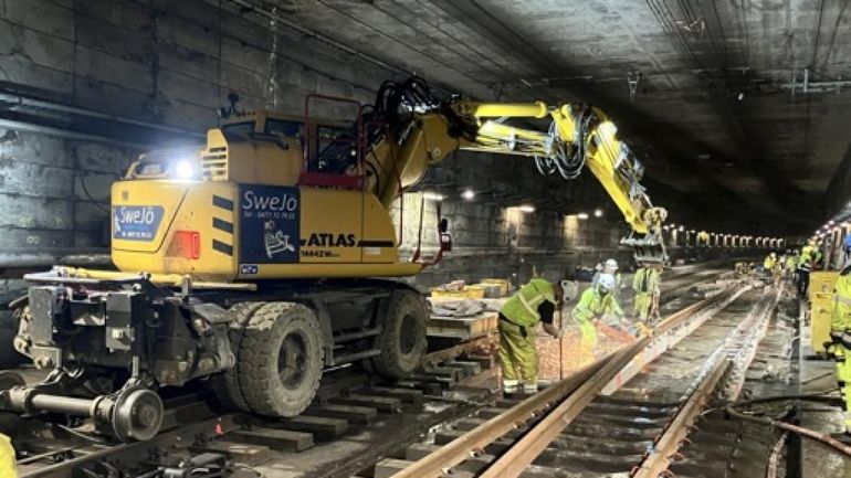 Du 3 au 18 octobre il y aura moins de trains vers Brussels Airport en raison de travaux