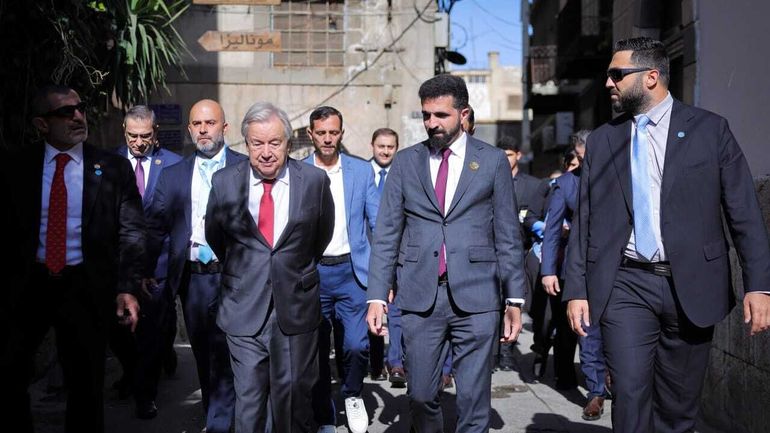 Le chef de l'Onu appelle à lever "immédiatement" toutes les sanctions mises en place contre la Syrie depuis la chute de Bachar al-Assad