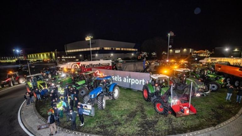 L'action de protestation des agriculteurs devant Brucargo est terminée