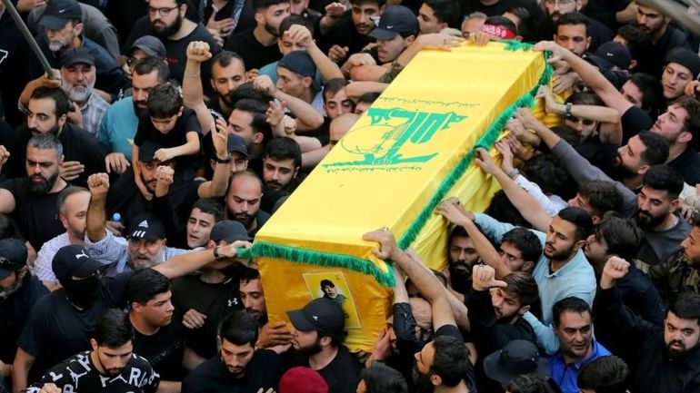 Le Hezbollah enterre son chef militaire tué dans un bombardement israélien