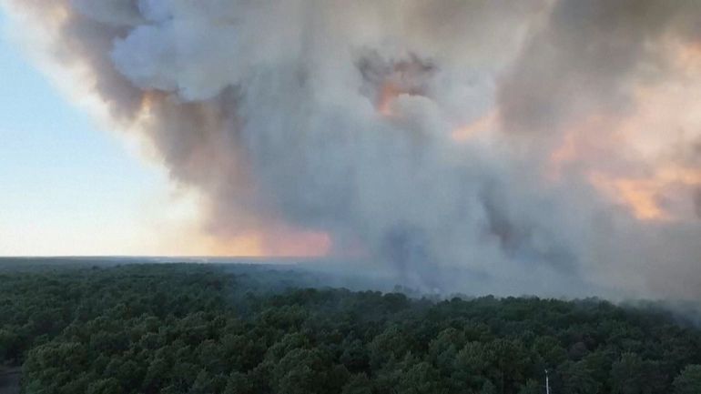 Canicule en France : la forêt de Fontainebleau en feu, la circulation sur l'A6 perturbé, retour à la normale pour le trafic des TGV