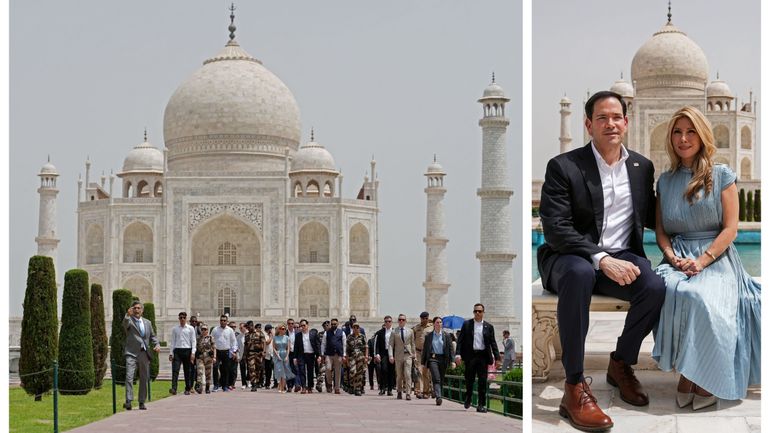 Inde : Marco Rubio visite le Taj Mahal au moment où les discussions avec l'Iran s'intensifient